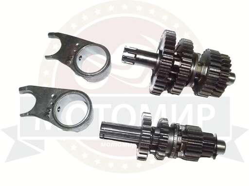 Изображение для Коробка в сборе Альфа 50сс, DELTA, "Zodiak" под игольчатый подшипник (первич. вал без ступеньки)