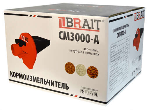 Изображение для Кормоизмельчитель Brait СМ3000-A ( 3кВт, 600кг/ч )