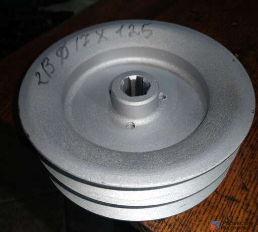 Изображение для Шкив 2-ручейный для мотоблока посадка крупный шлиц