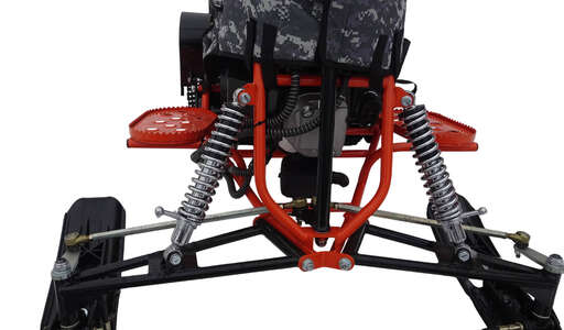 Изображение для Мотобуксировщик компактный ЛИДЕР-СИГМА-4 (гусеница 500х2828, двигатель динго 180 см3, электростартер, фара, чека, аккумулятор, фаркоп, чехол)