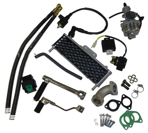 Изображение для Двигатель четырехтактный, 140 см3  YX-140 (1P56FMJ), масляное охлаждение, МКПП4, все вверх, эл+кикстартер, нижний электростартер для питбайков