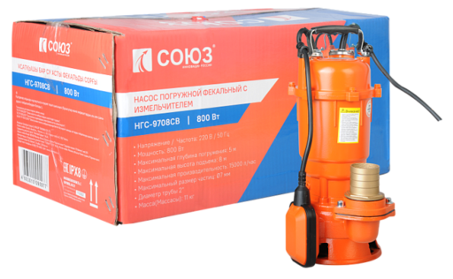Изображение для Насос погружной дренажный СОЮЗ НГС-9708СВ