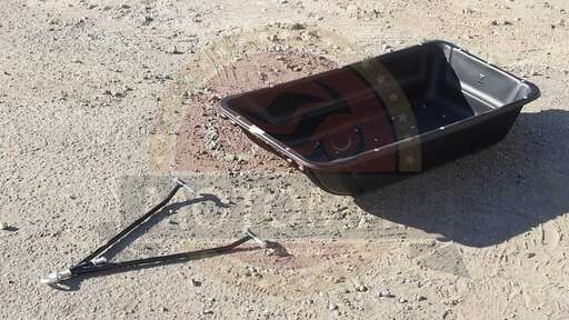 Изображение для Сани волокуши снегоходные 1450 с отбойником, демпфером, накладками (1,45х0,7х0,24)