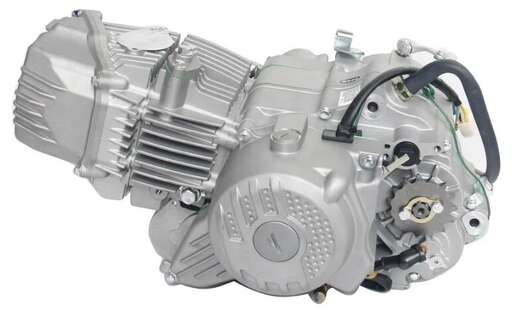 Изображение для Двигатель четырехтактный, 190 см3+РАДИАТ ZS190E(ZS1P62YML-2), масляное охлаждение, МКПП5,все вверх,эл+кикстартер, нижний электростартер для питбайков