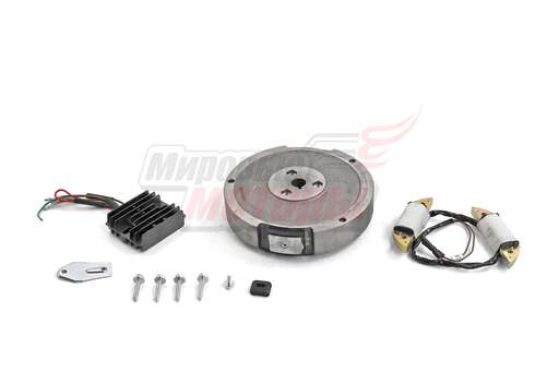 Изображение для Комплект электрооборудования для базовых двигателей 173F,177F для установки катушки 3А (маховик, катушка, выпрямитель)