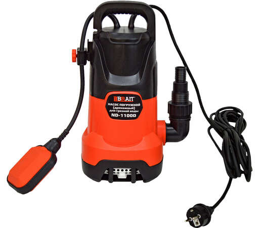 Изображение для Насос дренажный погружной Brait ND-1100D (1100Вт, для грязной воды)