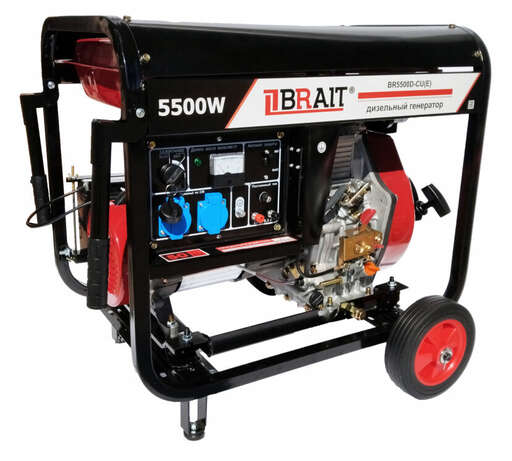 Изображение для Генератор дизельный BRAIT BR5500D-CU(E) ( 5.5 кВт, электростартер)