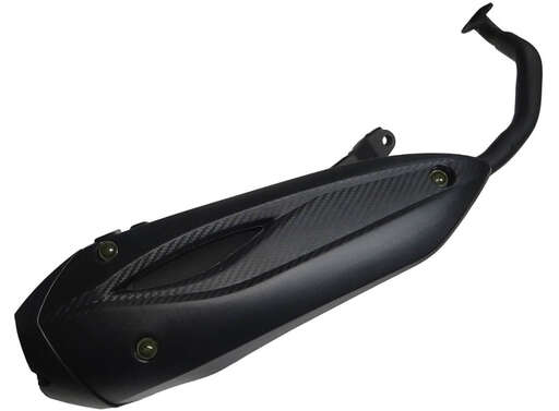 Изображение для Глушитель скутер TRACER ADV в сборе с коленом (Е113)