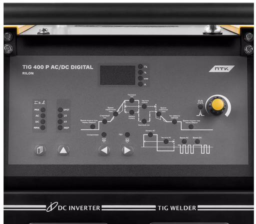 Изображение для Сварочный инверторный аппарат ПТК RILON TIG 400 P AC/DC DIGITAL