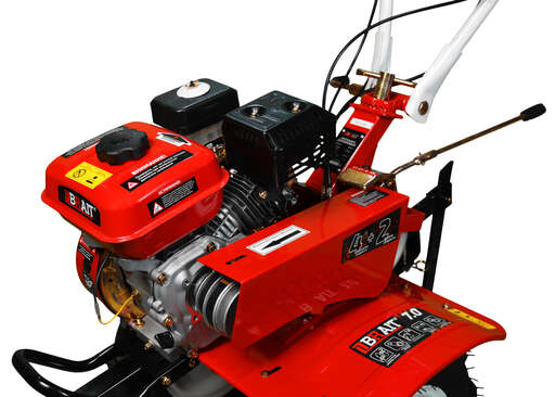 Изображение для Мотоблок бензиновый BR-402 (7л.с.) колёса 4*10, ременной, 4 скорости вперёд 2 назад