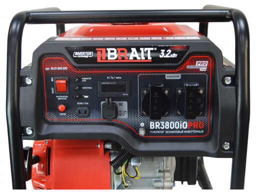 Изображение для Генератор бензиновый инверторный  BRAIT BR3800iOPRO (3.2 кВт, 9л)
