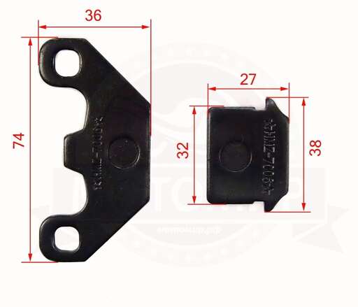 Изображение для Колодки тормозные дисковые зад. X-MOTOS (НАБОР)