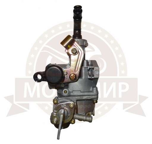 Изображение для Карбюратор PZ20 Альфа 110 см3 (с бензокраном) флажок под трос со стороны крана (справа) d20мм D32мм