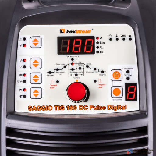 Изображение для Аппарат аргонодуговой сварки Foxweld SAGGIO TIG 180 DC PULSE DIGITAL