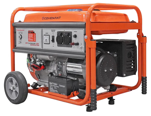 Изображение для Генератор бензиновый COVENANT GG6500E (5.5 кВт, электростартер)