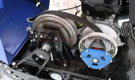 Изображение для Мотобуксировщик Лидер-2-3Т-15АП с лыжным модулем (Lifan 15 лc, электростартер, освещение, три тележки, адаптивная подвеска)