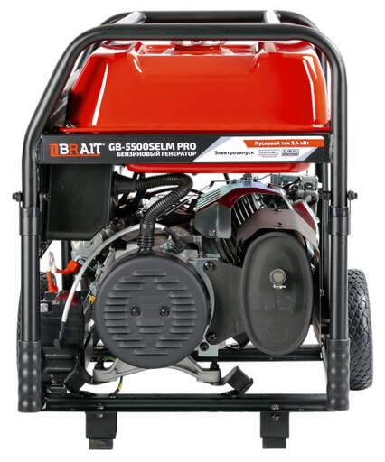 Изображение для Генератор бензиновый Brait GB-5500SELM PRO (5.5 кВт, пусковой ток 9.4 кВт, возможность автозапкска)