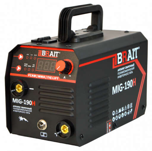 Изображение для Инвертор сварочный полуавтомат Brait MIG-190H (TIG/ММА)