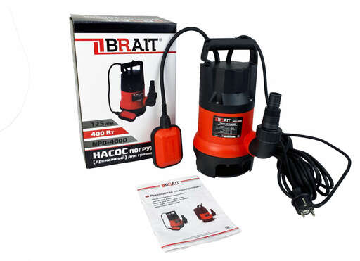 Изображение для Насос дренажный погружной Brait NPD-400D (для грязной воды)
