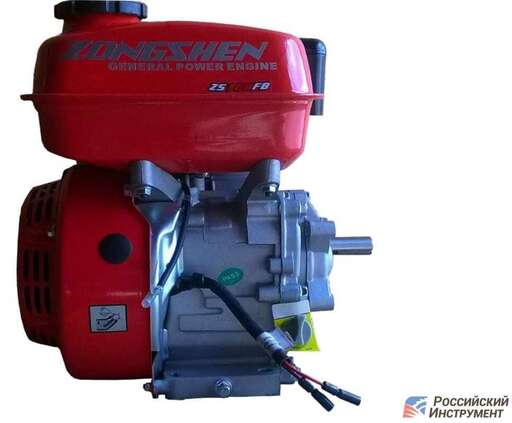 Изображение для Двигатель Zongshen ZS 168FB6 5А (6.5 лс, Ø 20 мм, понижающий редуктор L, катушка освещения 5А)