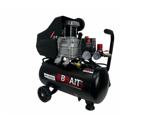 Изображение для Компрессор воздушный BRAIT KM-1300/24 (1,3кВт; коаксиальный)