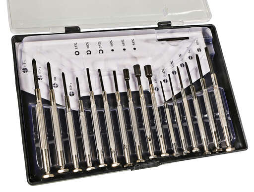 Изображение для Набор часовых отверток, 16 шт, CrV Sturm!