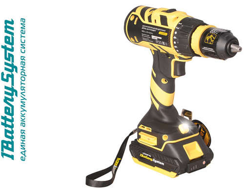 Изображение для Аккумуляторный шуруповерт Hanskonner HCD1865C 1BatterySystem