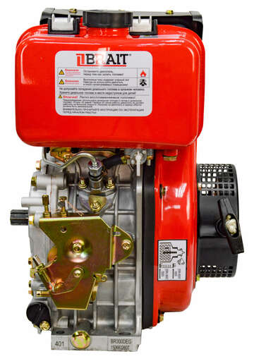 Изображение для Двигатель дизельный Brait BR300DEG  (6 лс, электростартер, шлицы 25 мм)