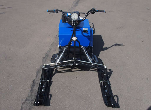 Изображение для Мотобуксировщик Лидер-3-4Т-20АП LONG с лыжным рычажным модулем (Lifan 20 лс, реверс, электростартер, фара)