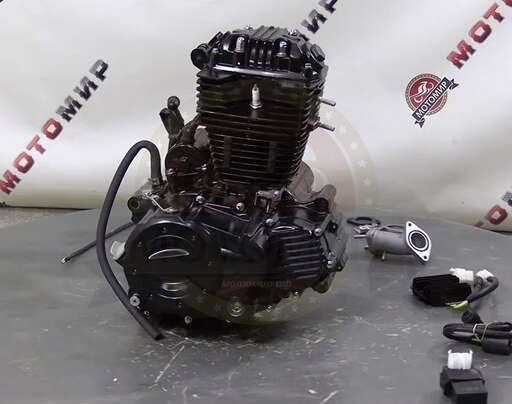 Изображение для Двигатель четырехтактный, 250 см3 169FMM (CBB250), балансирный вал, нет карбюратора,лапки КПП,кикстартера