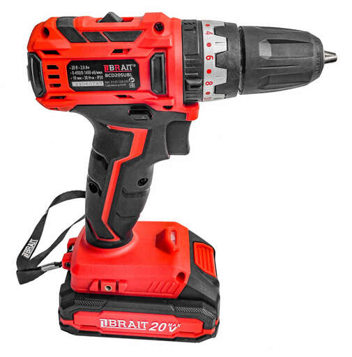 Изображение для Дрель аккумуляторная Brait BCD20SUBL (20В,Li-on, 1 аккумулятор)