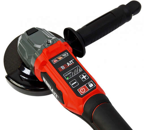 Изображение для МШУ аккумуляторная BRAIT BCAG20/125-4PUBL-1 PRO (125мм, 20Вт, 2500-11500об/мин, плавный пуск, бесщёточный двигатель)