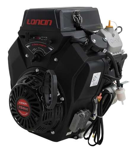 Изображение для Двигатель Loncin LC2V80FD (H type) БЕЗ ГЛУШИТЕЛЯ (30 лс, ручной стартер, электростартер, катушка 20А)