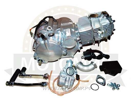 Изображение для Двигатель четырехтактный, 150 см3 (С150, 1P56FMJ), 4МКПП (1-N-2-3-4), электро и кикстартер, педаль как "ЮП5"