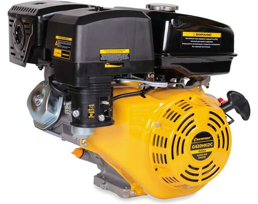 Изображение для Двигатель с горизонтальным валом CHAMPION G420HKDC (15 лс, катушка 5А, 25 мм)