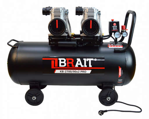 Изображение для Компрессор воздушный Brait KB-2700/90X2 PRO (2.7 кВт)