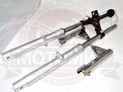 Изображение для Вилка телескопическая передняя  FLASH в сборе (перо 27 мм) ось 10мм (НАБОР)