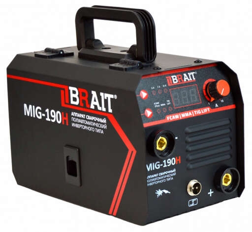 Изображение для Инвертор сварочный полуавтомат Brait MIG-190H (TIG/ММА)