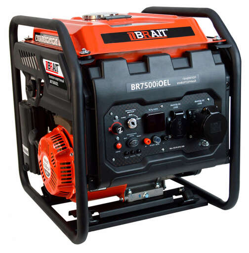 Изображение для Генератор бензиновый инверторный Brait BR7500iOEL (5.5 кВт, электростартер)