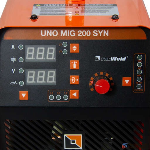 Изображение для Сварочный полуавтомат Foxweld UNO MIG 200 SYN (синергетическое управление, MMA/MIG-MAG/TIG LIFT)