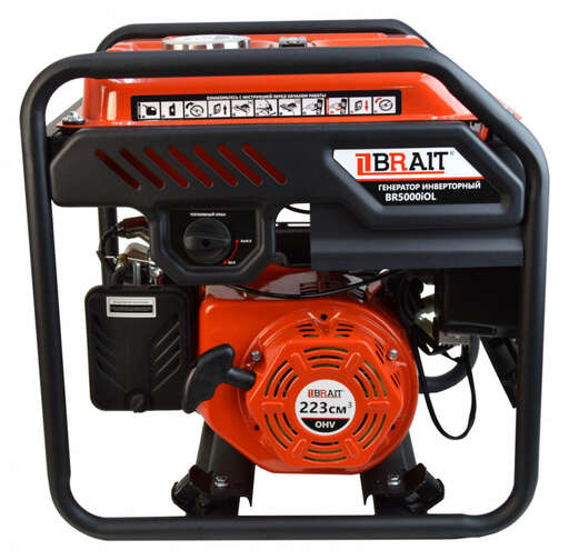 Изображение для Генератор бензиновый инверторный Brait BR5000iOL (3.8 кВт)