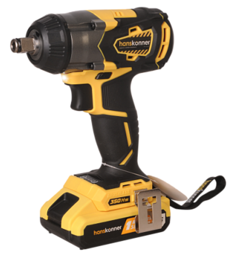 Изображение для Аккумуляторный гайковерт Hanskonner HCD18350S Unibattery