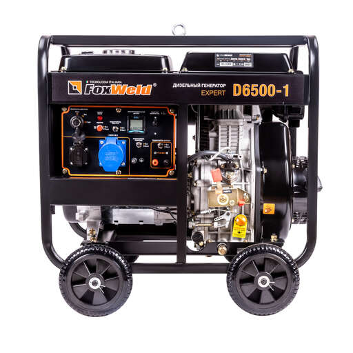 Изображение для Дизельный генератор FoxWeld Expert D6500-1 (6.5 кВт, дизель, электростартер)