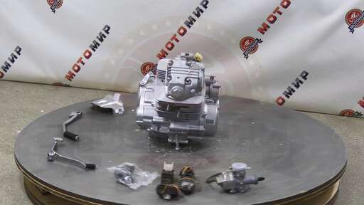 Изображение для Двигатель четырехтактный, 200 см3 169FML (CB200), одна труба (типа ZS165), верхний распредвал, электро и кикстартер, 4МКПП, без балансирного вала