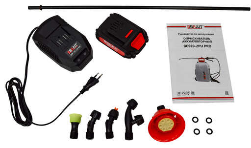 Изображение для Опрыскиватель аккумуляторный Brait BCS20-2PU PRO (20В, 2.0Ач,Li-ion, объем бака 12л,рабочее давление 0,3-0,4мПа)  