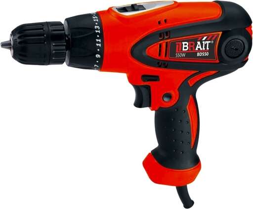 Изображение для Дрель-шуруповёрт сетевая BRAIT BD550H (550 Вт)