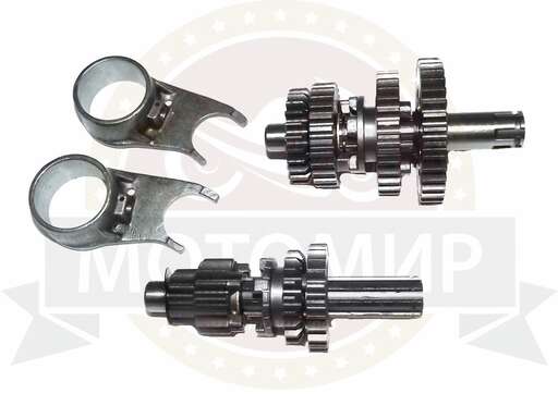 Изображение для Коробка в сборе Альфа 50сс, DELTA, "Zodiak" под игольчатый подшипник (первич. вал без ступеньки)