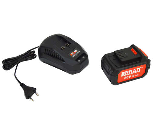 Изображение для МШУ аккумуляторная Brait BCAG20/125-4PUBL PRO (Li-ion,20В,емкость аккум. 4.0Ач, З/У 2.4А, 2500-11500об/мин,плав.пуск) 