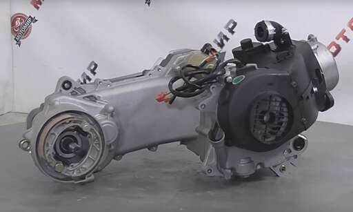 Изображение для Двигатель скутер 4х такт GY6-80 (длинный 12") 70 см3 150QMF ВАНЧАНГ (марк 49)