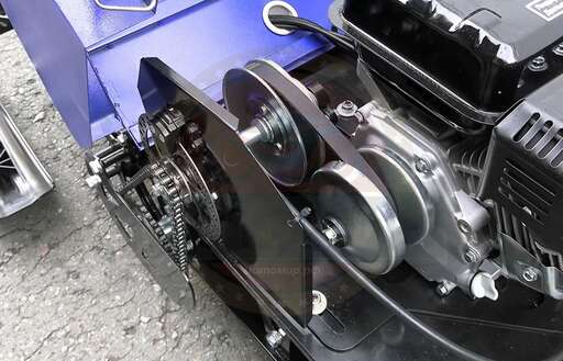 Изображение для Мотобуксировщик компактный Лидер-Дельта-3 с лыжным модулем (Lifan 8 лс, фара, реверс)